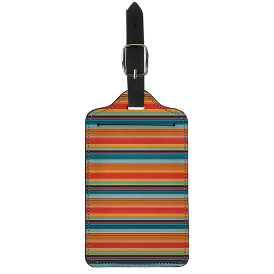 Ethnic Mexican Blanket Pattern Print Luggage Tag