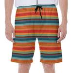 Ethnic Mexican Blanket Pattern Print Men's Beach Shorts