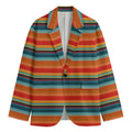 Ethnic Mexican Blanket Pattern Print Men's Blazer