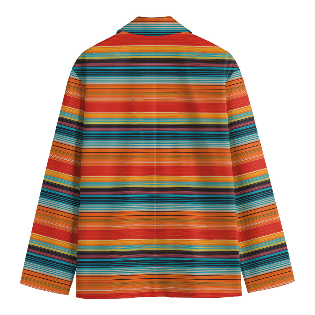 Ethnic Mexican Blanket Pattern Print Men's Blazer