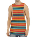 Ethnic Mexican Blanket Pattern Print Men's Muscle Tank Top