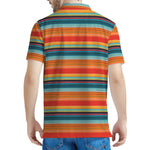 Ethnic Mexican Blanket Pattern Print Men's Polo Shirt