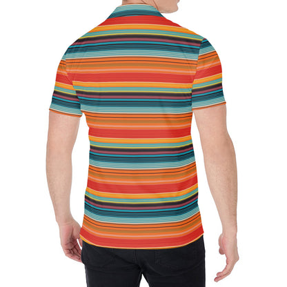Ethnic Mexican Blanket Pattern Print Men's Shirt