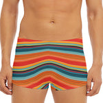 Ethnic Mexican Blanket Pattern Print Men's Short Boxer Briefs
