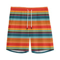 Ethnic Mexican Blanket Pattern Print Men's Athletic Shorts