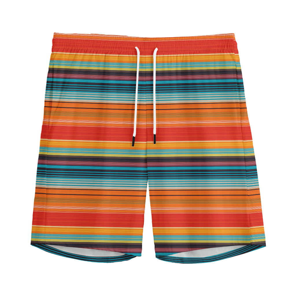 Ethnic Mexican Blanket Pattern Print Men's Sports Shorts