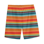 Ethnic Mexican Blanket Pattern Print Men's Sports Shorts