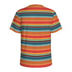 Ethnic Mexican Blanket Pattern Print Men's Sports T-Shirt