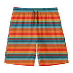 Ethnic Mexican Blanket Pattern Print Men's Swim Trunks