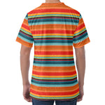 Ethnic Mexican Blanket Pattern Print Men's Velvet T-Shirt