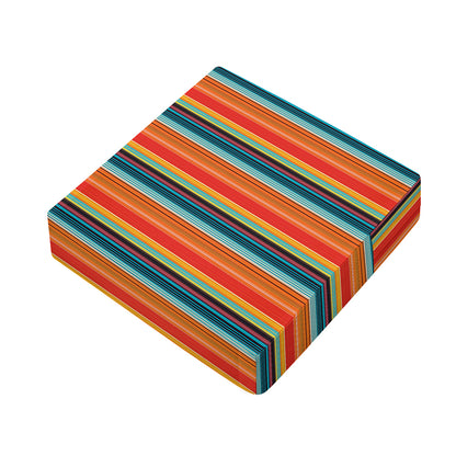Ethnic Mexican Blanket Pattern Print Outdoor Seat Cushion Cover