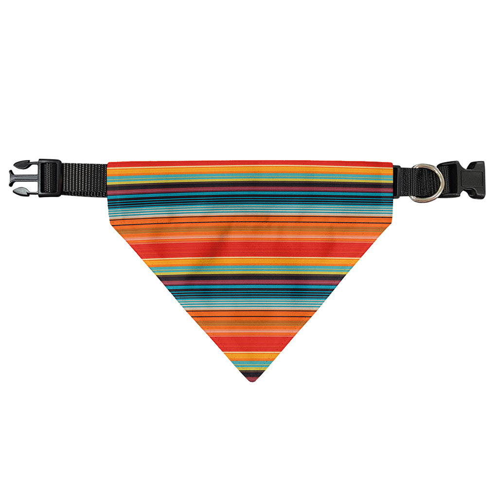 Ethnic Mexican Blanket Pattern Print Over The Collar Dog Bandana