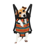 Ethnic Mexican Blanket Pattern Print Pet Carrier Backpack