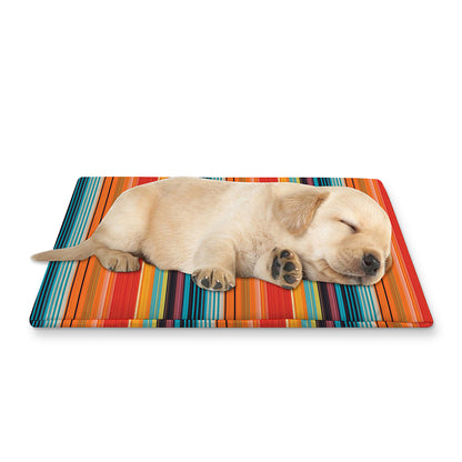 Ethnic Mexican Blanket Pattern Print Pet Cooling Mat Cover