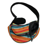 Ethnic Mexican Blanket Pattern Print Pet Sling Carrier