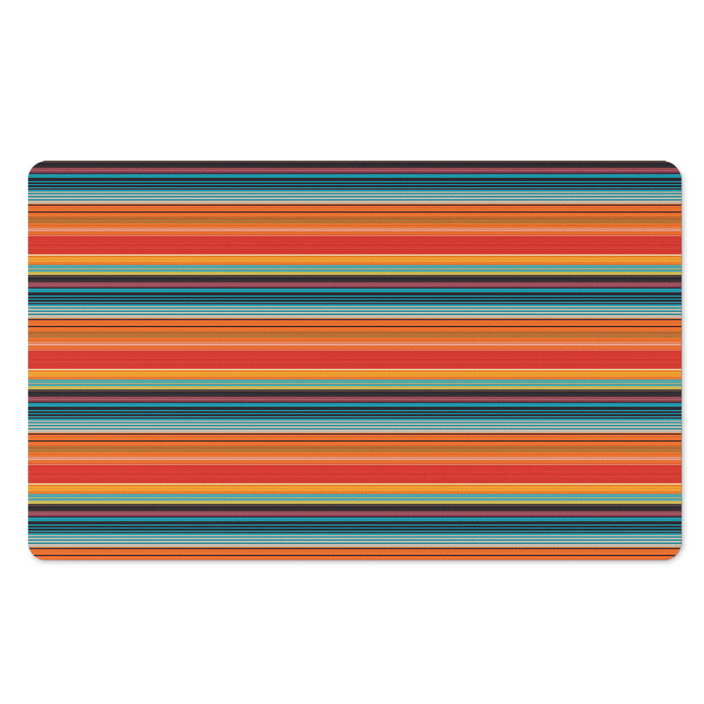 Ethnic Mexican Blanket Pattern Print Polyester Doormat