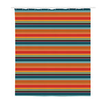Ethnic Mexican Blanket Pattern Print Polyester Shower Curtain