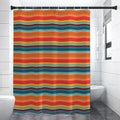 Ethnic Mexican Blanket Pattern Print Premium Shower Curtain