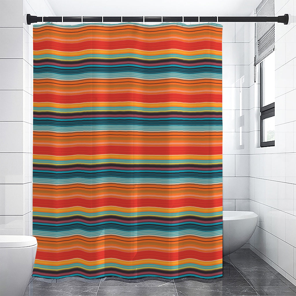 Ethnic Mexican Blanket Pattern Print Premium Shower Curtain