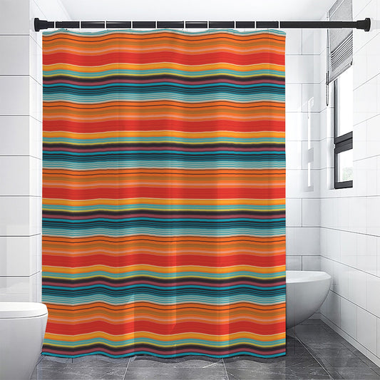 Ethnic Mexican Blanket Pattern Print Premium Shower Curtain