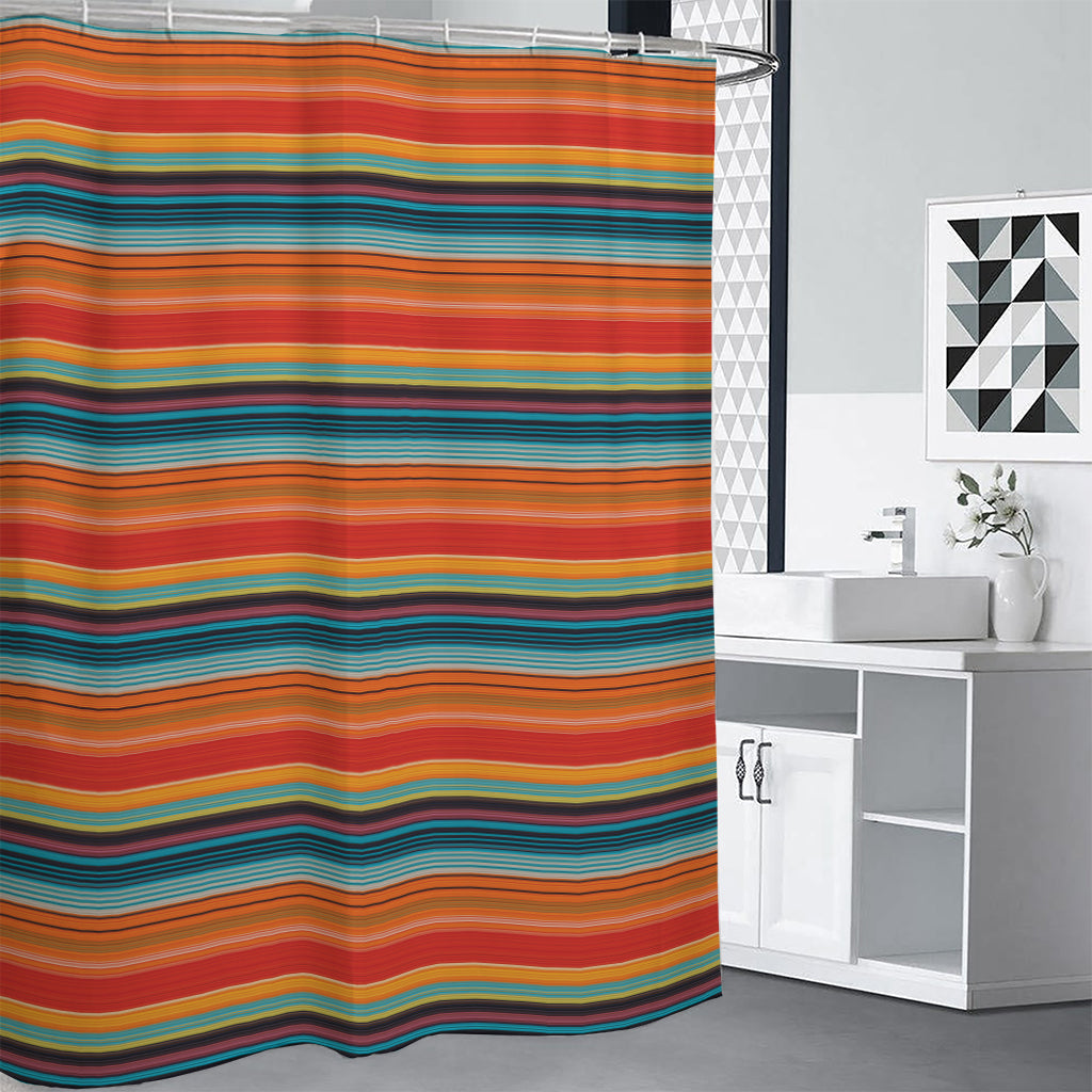 Ethnic Mexican Blanket Pattern Print Premium Shower Curtain