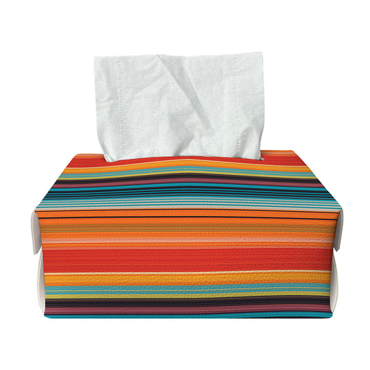 Ethnic Mexican Blanket Pattern Print Rectangle Tissue Box Cover