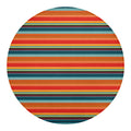 Ethnic Mexican Blanket Pattern Print Round Blanket