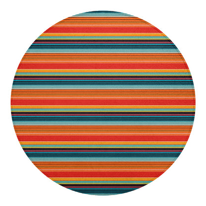 Ethnic Mexican Blanket Pattern Print Round Blanket