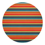 Ethnic Mexican Blanket Pattern Print Round Blanket