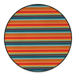 Ethnic Mexican Blanket Pattern Print Round Floor Mat