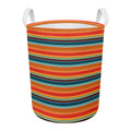 Ethnic Mexican Blanket Pattern Print Round Laundry Basket