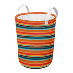 Ethnic Mexican Blanket Pattern Print Round Laundry Basket