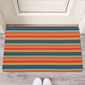 Ethnic Mexican Blanket Pattern Print Rubber Doormat