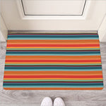 Ethnic Mexican Blanket Pattern Print Rubber Doormat