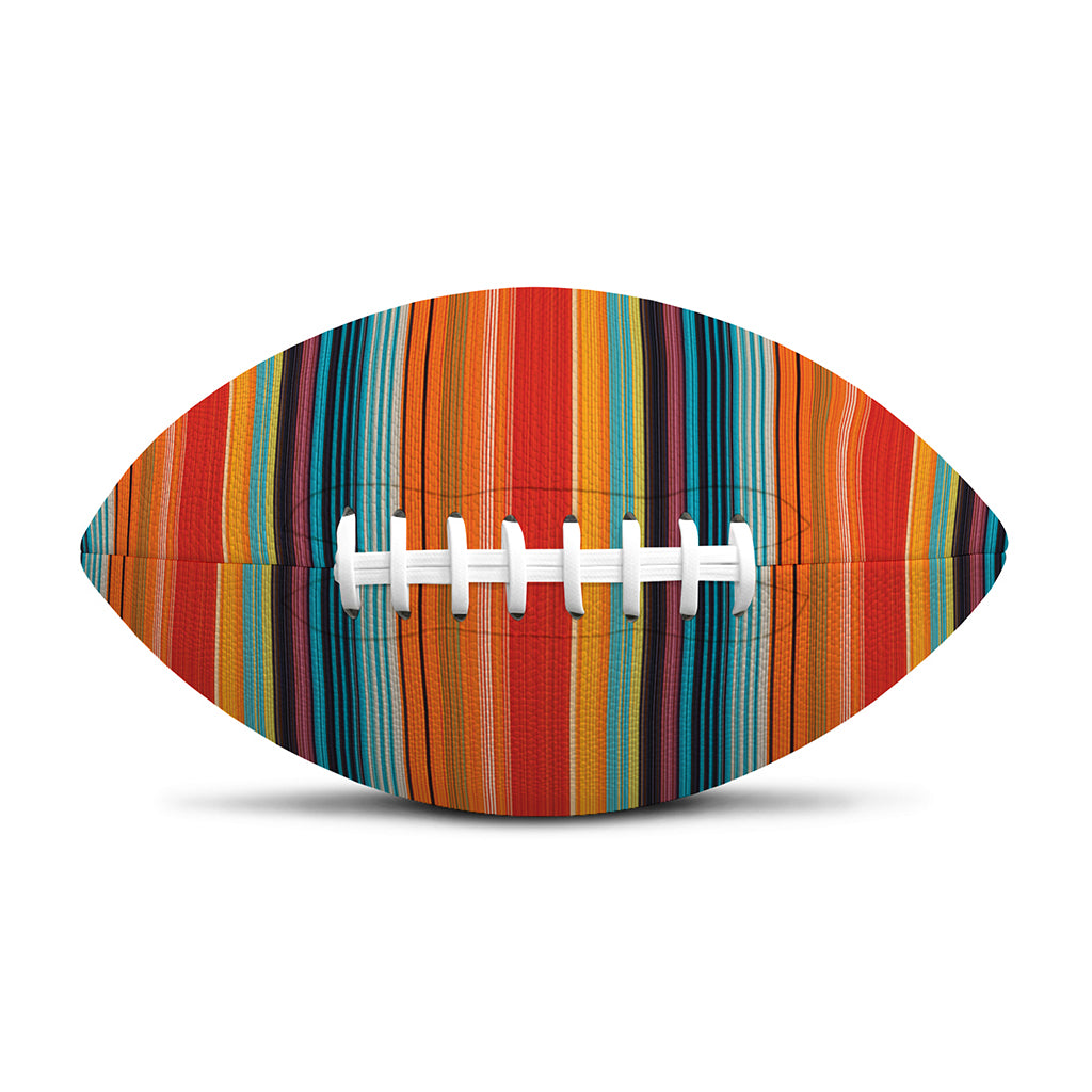 Ethnic Mexican Blanket Pattern Print Rugby Ball