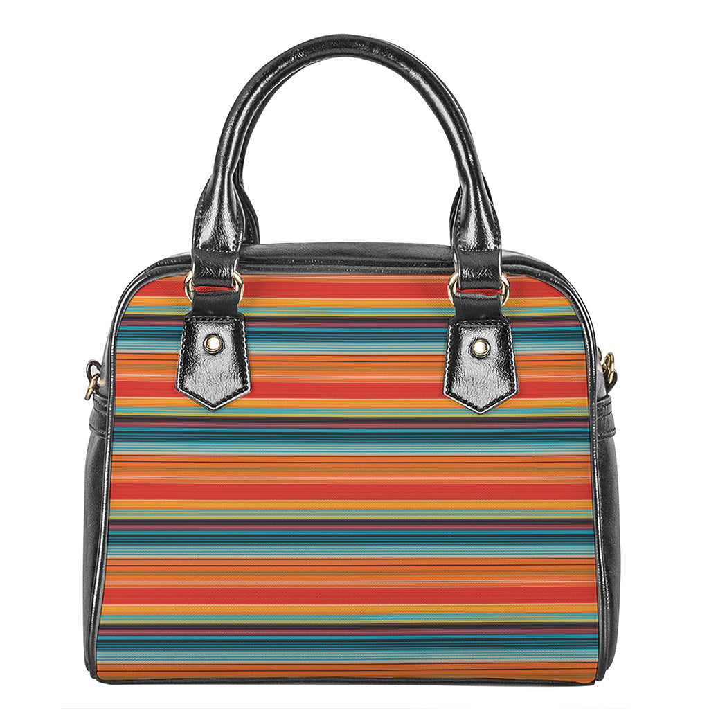 Ethnic Mexican Blanket Pattern Print Shoulder Handbag