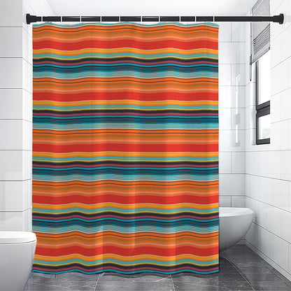 Ethnic Mexican Blanket Pattern Print Shower Curtain
