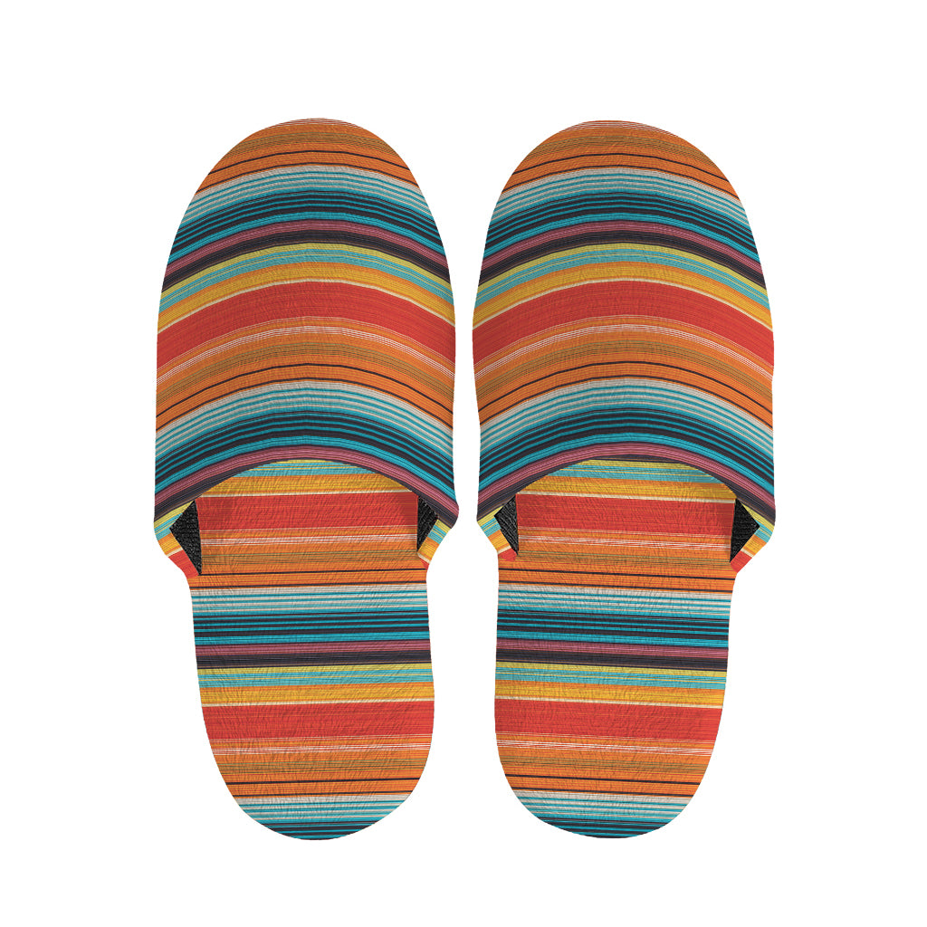 Ethnic Mexican Blanket Pattern Print Slippers