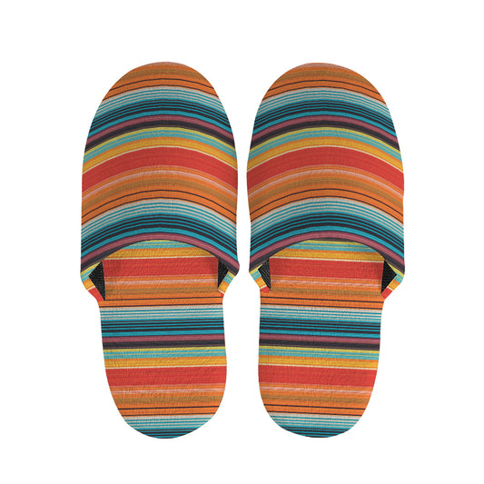 Ethnic Mexican Blanket Pattern Print Slippers