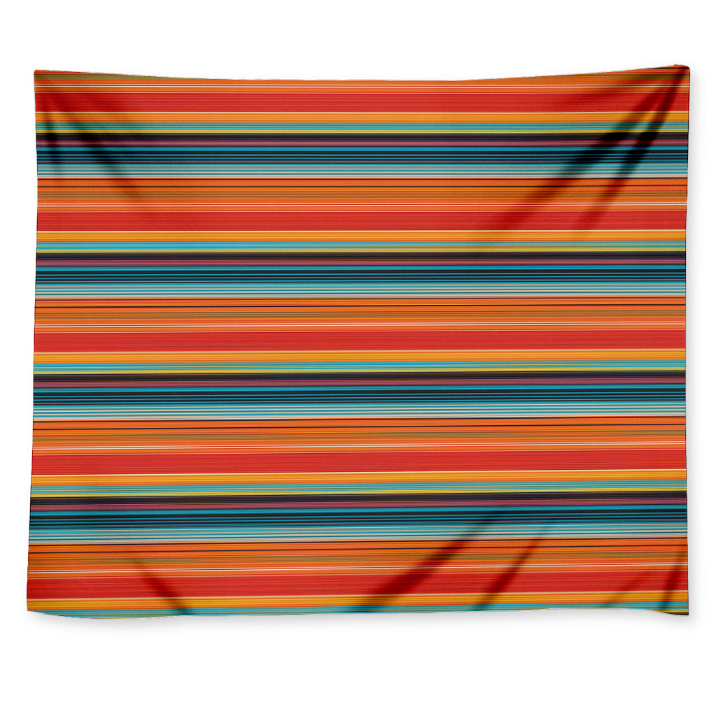 Ethnic Mexican Blanket Pattern Print Tapestry