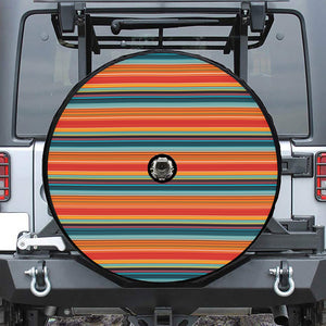 Ethnic Mexican Blanket Pattern Print Tire Cover With Camera Hole