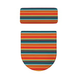 Ethnic Mexican Blanket Pattern Print Toilet Lid And Tank Cover Set