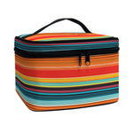 Ethnic Mexican Blanket Pattern Print Travel Makeup Bag