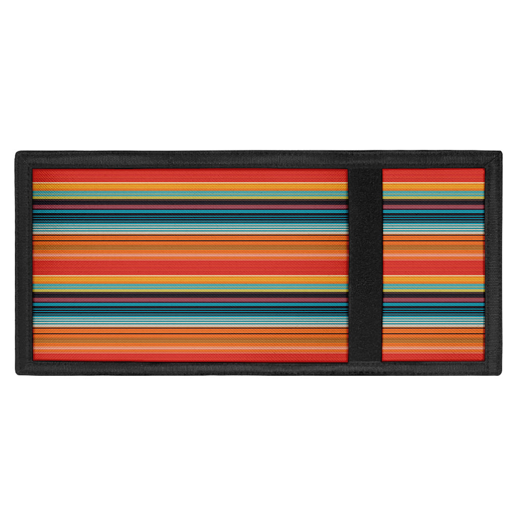 Ethnic Mexican Blanket Pattern Print Trifold Wallet
