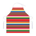 Ethnic Mexican Blanket Stripe Print Adjustable Apron