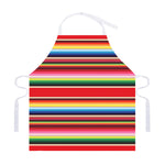 Ethnic Mexican Blanket Stripe Print Adjustable Apron