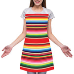 Ethnic Mexican Blanket Stripe Print Adjustable Apron