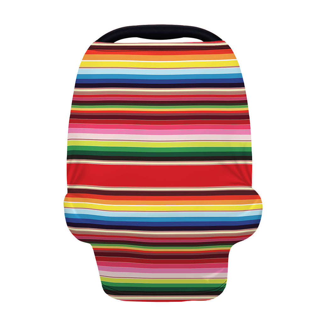 Ethnic Mexican Blanket Stripe Print Baby Seat Cover