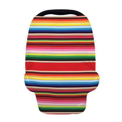 Ethnic Mexican Blanket Stripe Print Baby Seat Cover