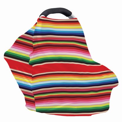 Ethnic Mexican Blanket Stripe Print Baby Seat Cover